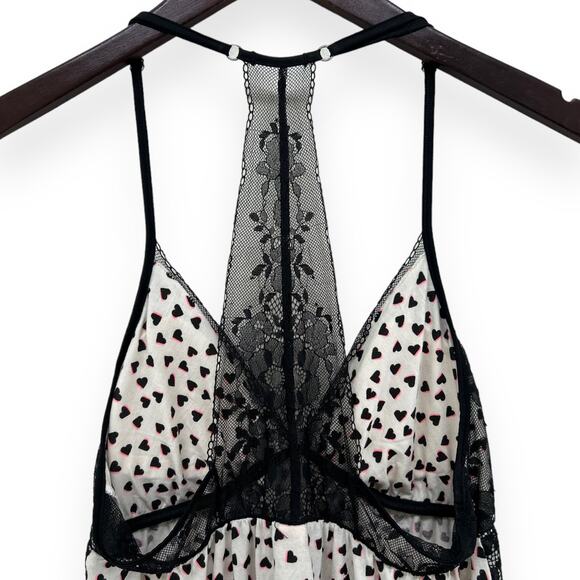 Victoria’s Secret Lace Knit Hearts Tank Top Size Small - Picture 4 of 5